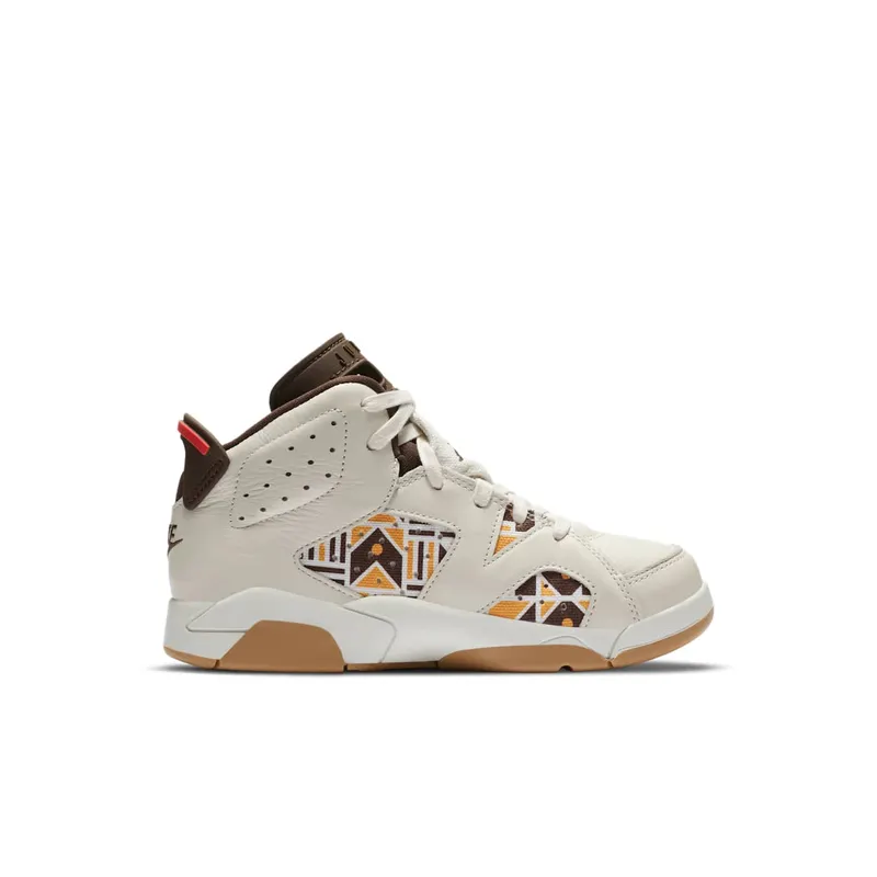 Air Jordan 6 Retro Quai54 Sail Brown (PS) (2020) (CZ6507-100)