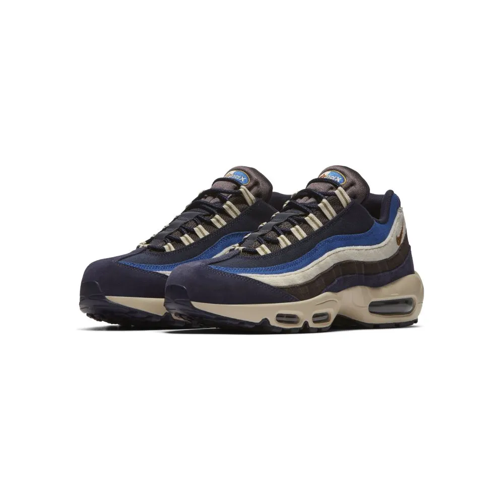 Nike Air Max 95 Blackened Blue Light Cream Blackened Blue/Monarch-Light Cream-Camper Green (538416-404)