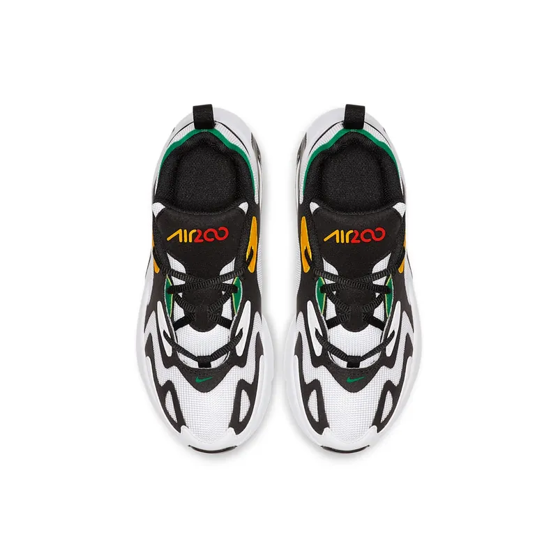Nike Air Max 200 Rasta (PS) White/Bright Crimson-University Gold-Black (AT5628-100)
