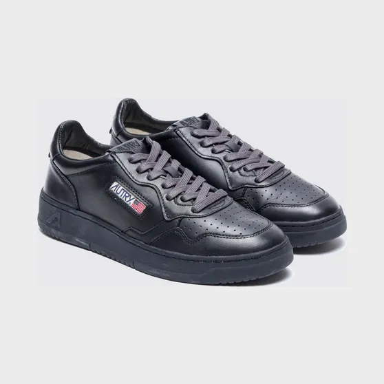 Autry Medalist Low Leather Sneakers Black (AULMSG16)