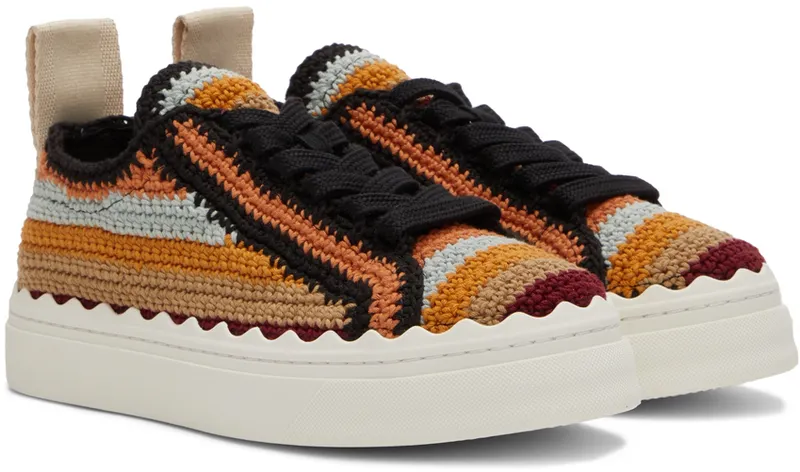 Chloé White Lauren Sneakers (CHC22S108X3)