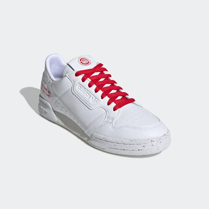 adidas Continental 80 Clean Classics White Scarlet Cloud White/Cloud White/Scarlet (FU9787)
