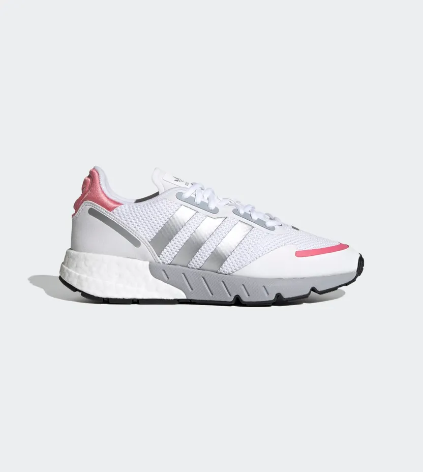 Adidas ZX 1K Boost ‘White Silver Metallic’ Cloud White/Silver Metallic/Hazy Rose (FY5654)