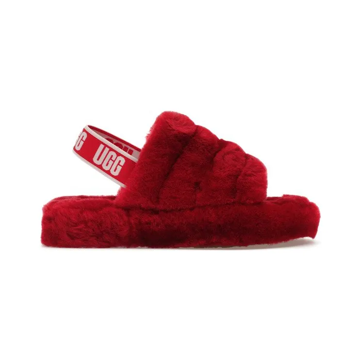 UGG Fluff Yeah Slide Ribbon Red (1098494K-RBRD)