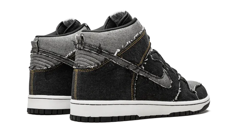 Nike Dunk Hi “Black Denim” (312423-001)