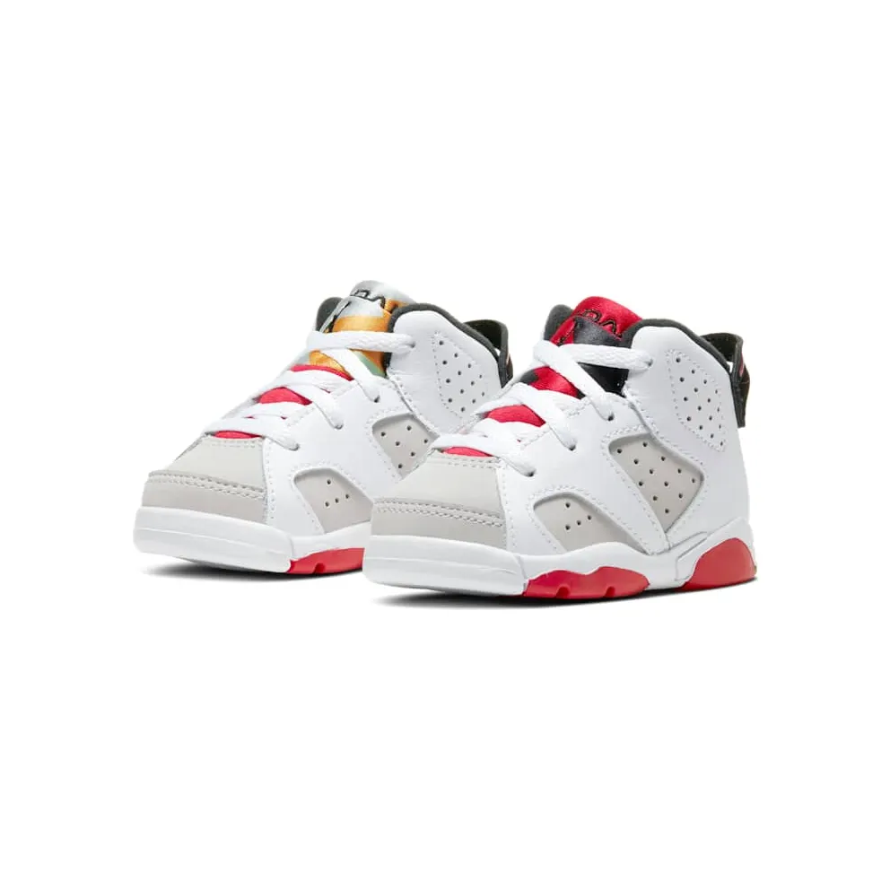 Jordan 6 Retro Hare (TD) Neutral Grey/White-True Red-Black (384667-062)