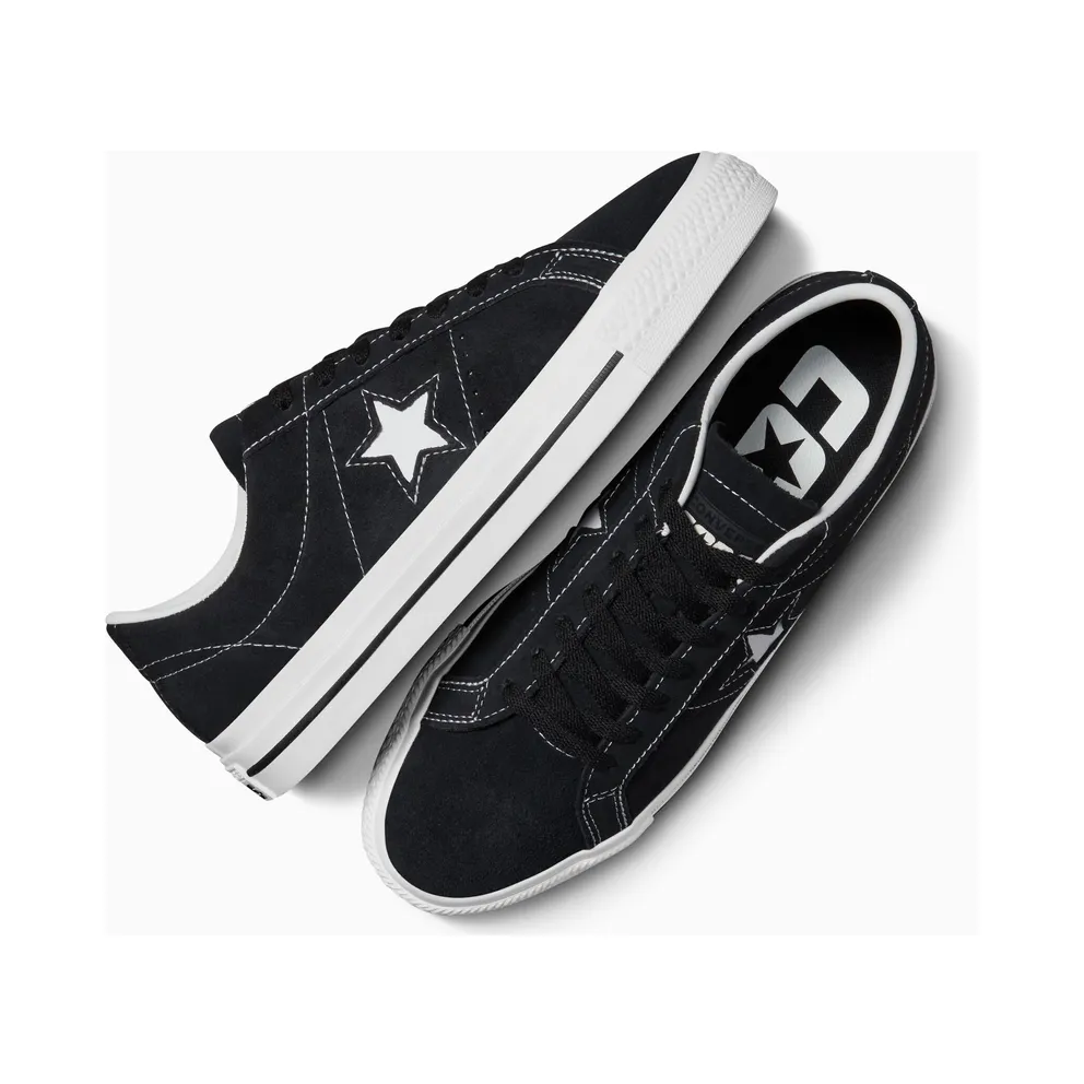 Converse CONS One Star Pro Suede Black/Black/White – “Black”