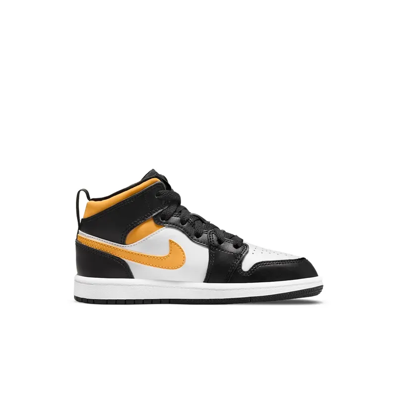 Jordan 1 Mid White Pollen Black (PS) (640734-177)