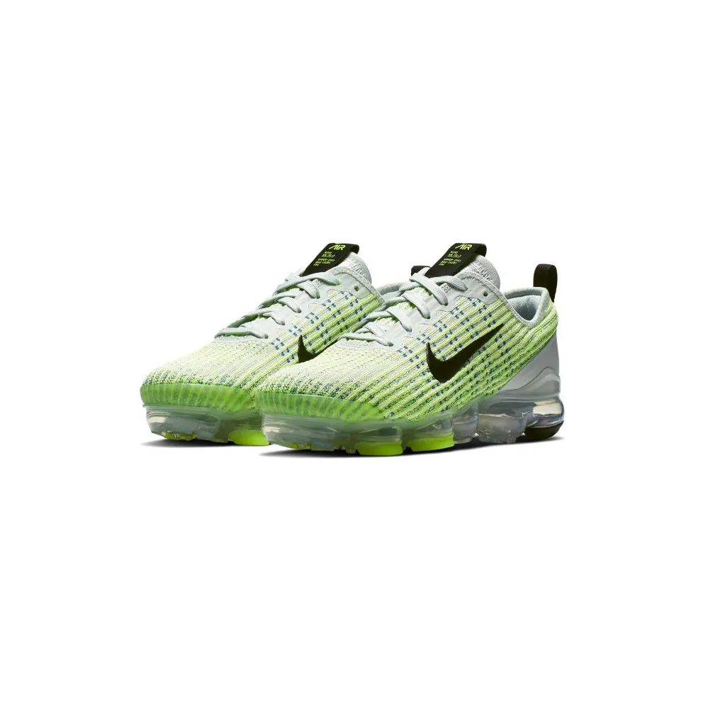 Nike Air VaporMax Flyknit 3 Light Silver Volt Glow (GS) Light Silver/Black-Volt Glow-Game Royal (BQ5238-002)