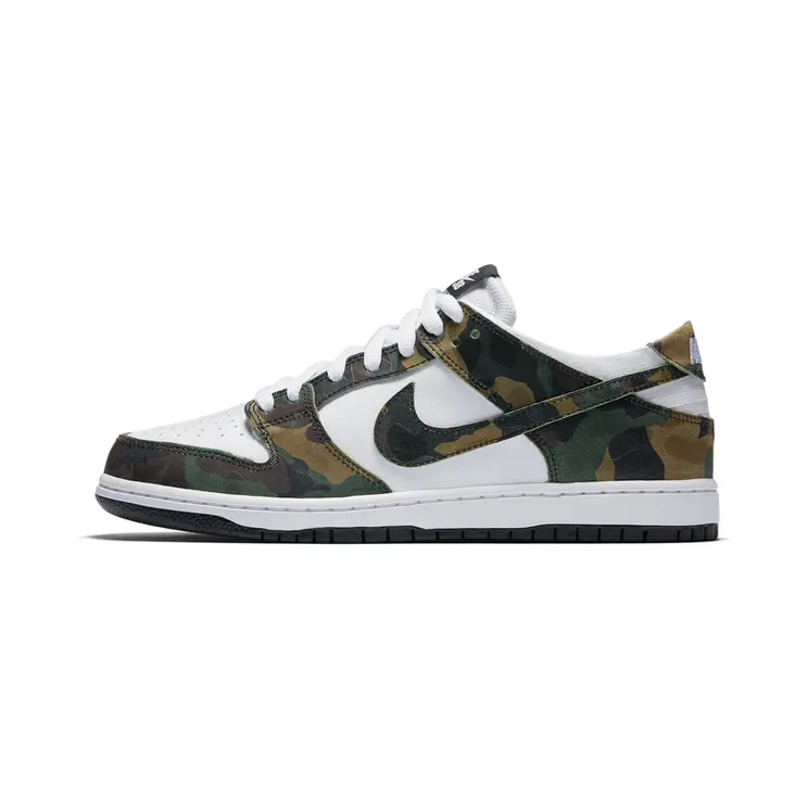 Nike SB Zoom Dunk Low Pro White Camo “Legion Green / White / Black” (854866-331)