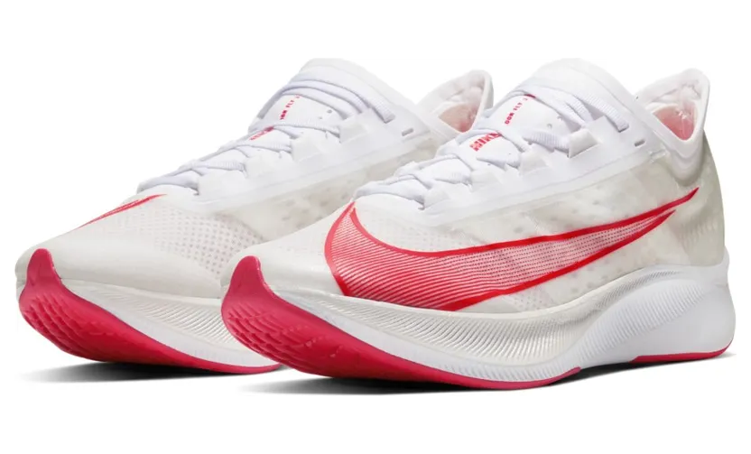 Nike Zoom Fly 3 White Laser Crimson