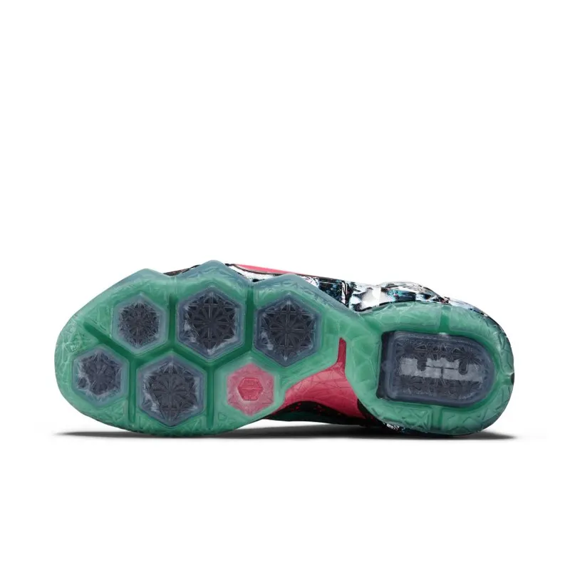 Nike LeBron 12 Akron Birch Emerald Green/Hyper Punch-Dark Emerald (707558-363)