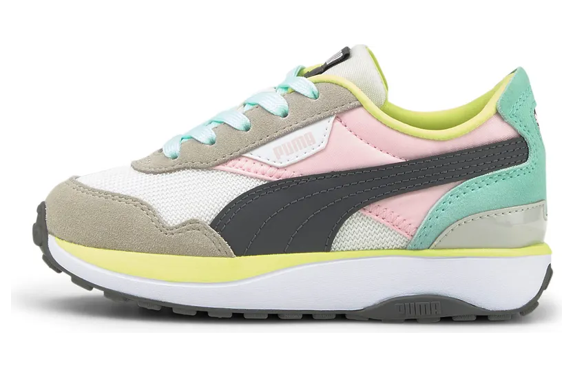 Puma Cruise Rider kinderen Wit/Roze (381791-02)