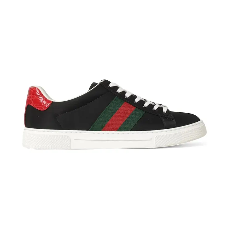 Gucci Ace Nylon Black Red (800891 FADSP 1076)