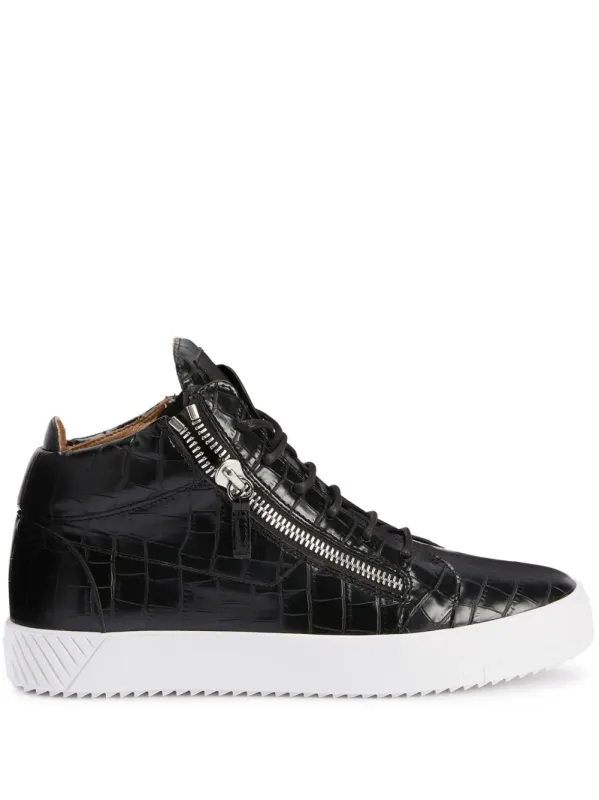 Giuseppe Zanotti Kriss mid-top sneakers – Black (RU20085H01)