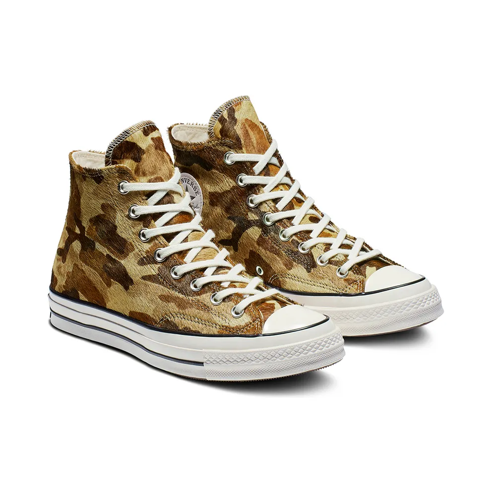 Converse Chuck Taylor All-Star 70s Hi Pony Hair Camo Green/Black-Egret (164589C)