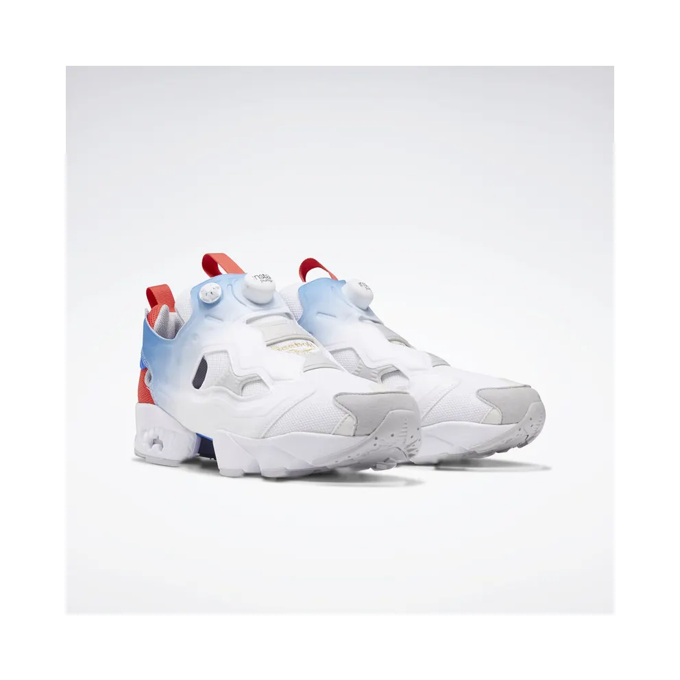 Reebok Instapump Fury Fading Tri-Color White White/Humble Blue-Sterling Grey (Other Brands Other)