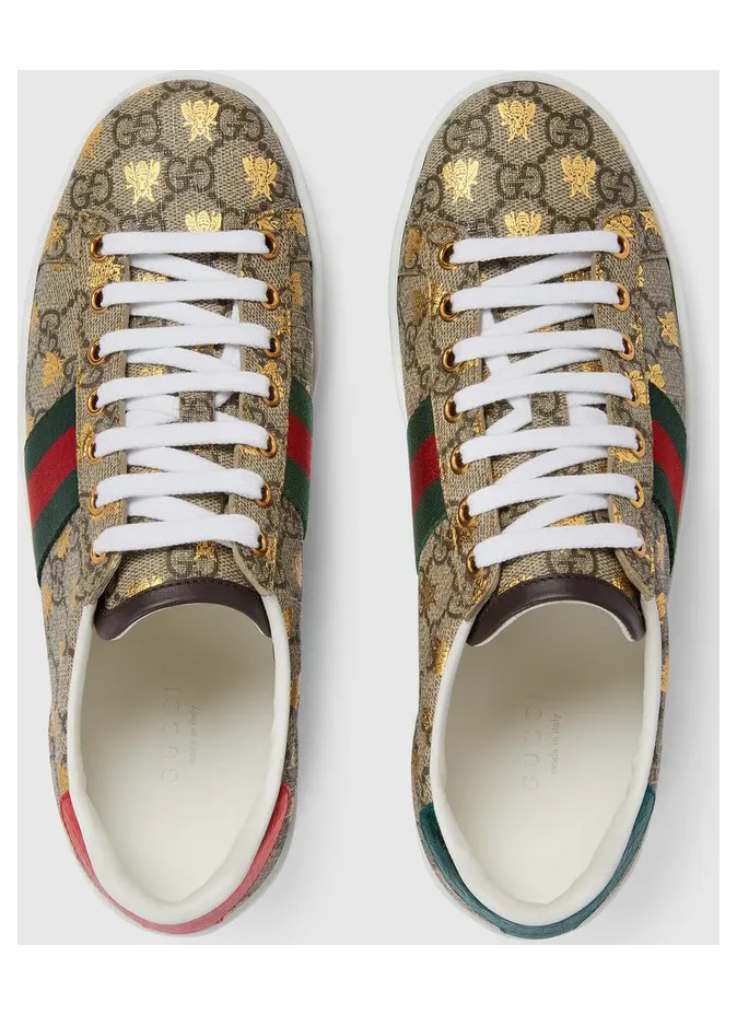 Gucci Ace GG Supreme Bees (W) (550051 9N020 8465 / 550051 9N050 8465) (4)