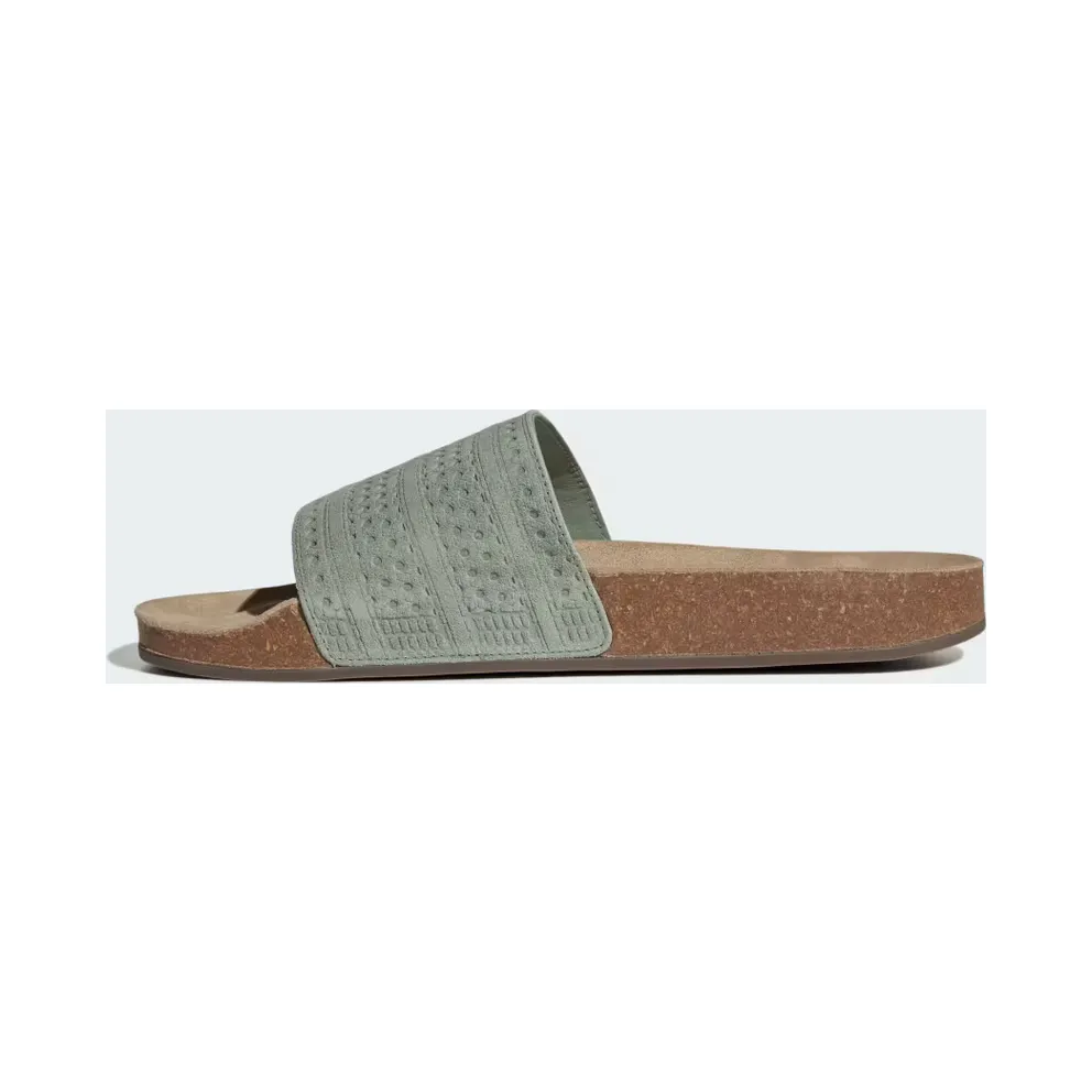 adidas Adilette Slides “Silver Green / Cardboard / Gum” (KI6029)
