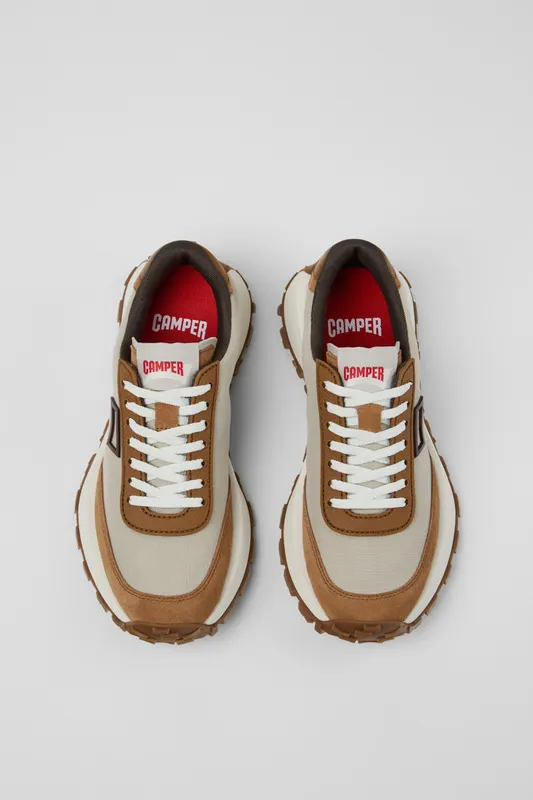 Camper with leren vlakken – Beige (K201462050)