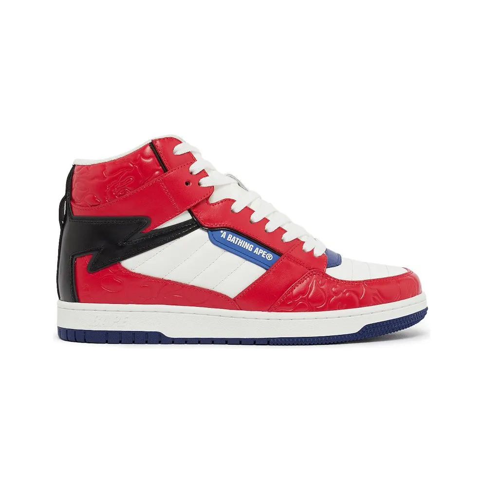 A Bathing Ape Bape Sta 88 Mid Red White Blue (1J30191027-RED)
