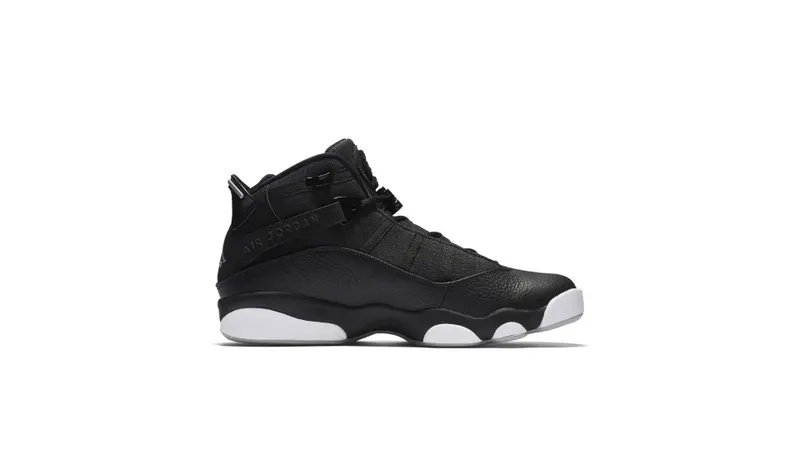 Jordan 6 Rings Black Matte Silver Black/White-Matte Silver (322992-021)