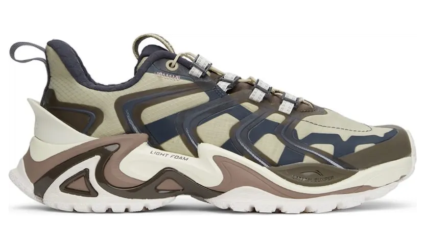 Li-Ning Beige X-Claw Ace Sneakers (ARYR017-K)