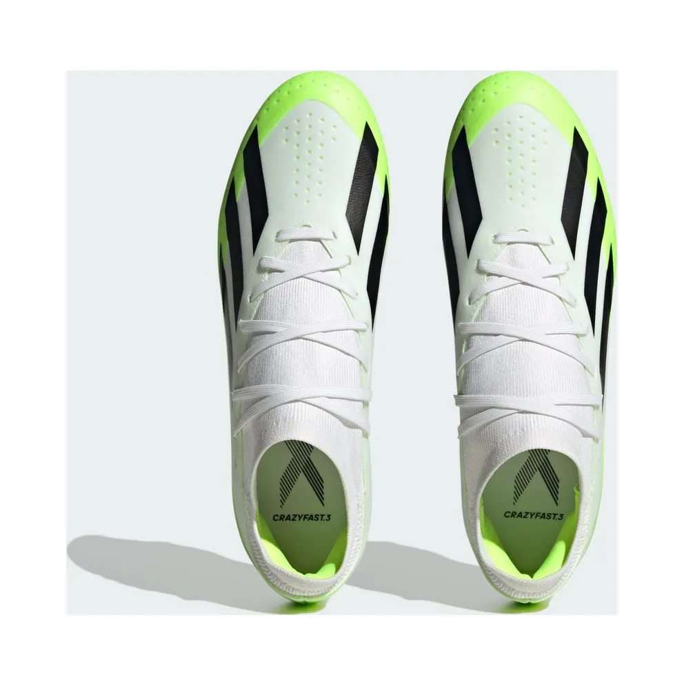 adidas X Crazyfast.3 FG Cloud White Core Black Lucid Lemon (HQ4534)
