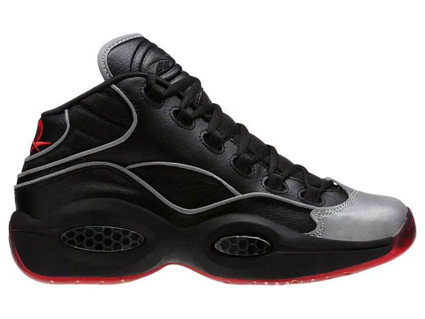 Reebok Question Mid Jadakiss (GS) Black/Silver-Red (Other Brands Reebok)