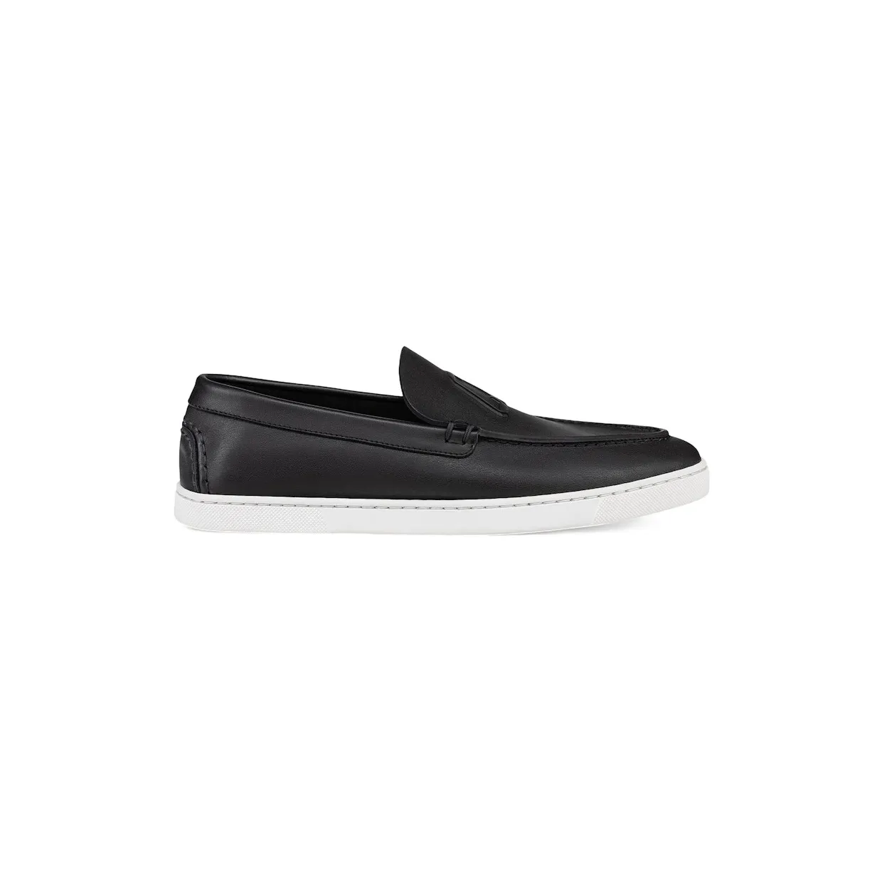 Christian Louboutin Varsiboat Flat Black Leather (1240157 BK01)
