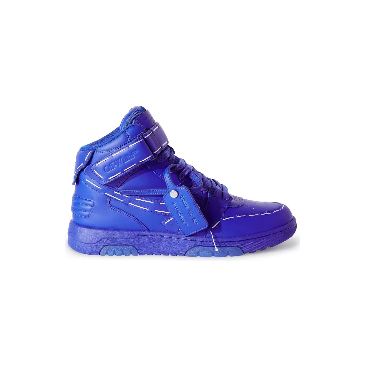 OFF-WHITE Out Of Office Low Sartorial Stitching Mid Top Blue (OMIA259S23LEA0024848)