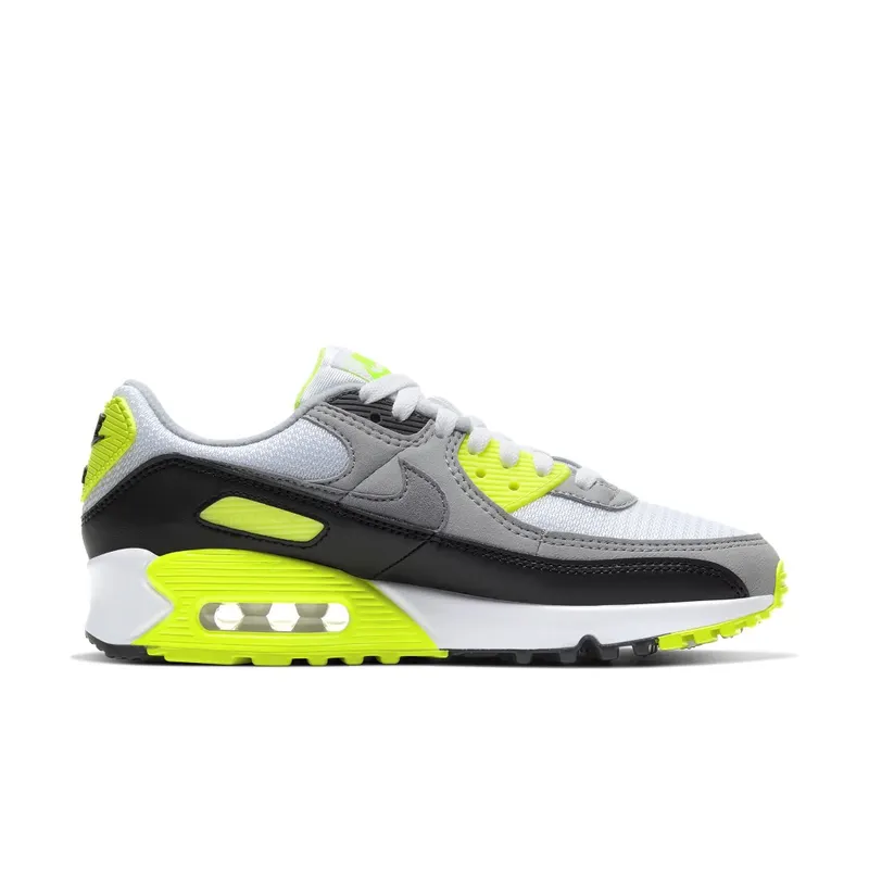 Nike Air Max 90 Recraft Volt (W) White/Particle Grey-Black-Volt (CD0490-101)