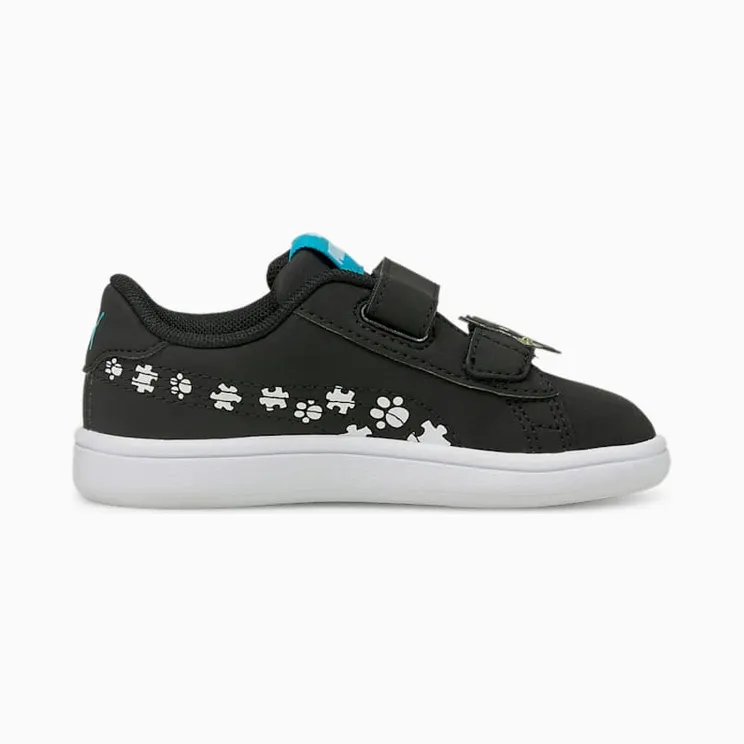 Puma Smash v2 Summer Animals babysneakers Wit/Zwart (368789-01)