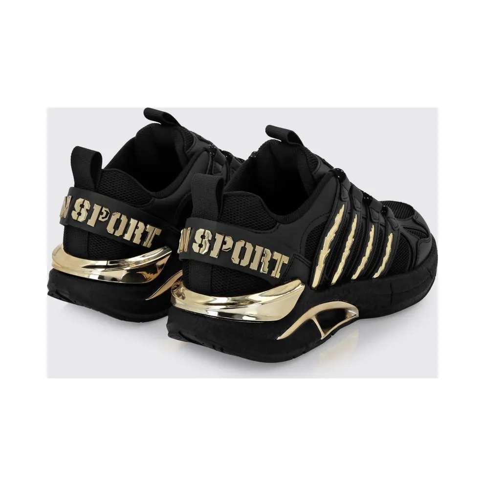 Plein Sport Leather And Mesh Black 1 (FAESUSC0852STE003N0293)