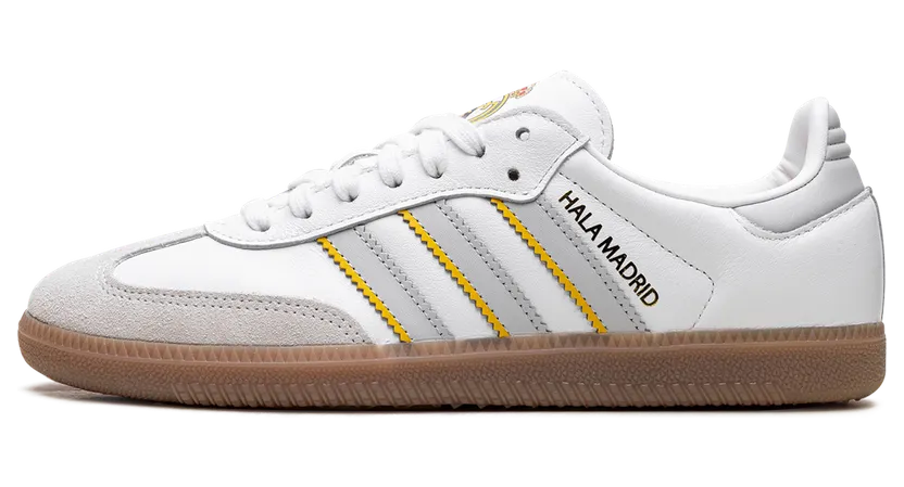 Adidas Samba Real Madrid Cloud White / Light Solid Grey / Gum (JQ4038)