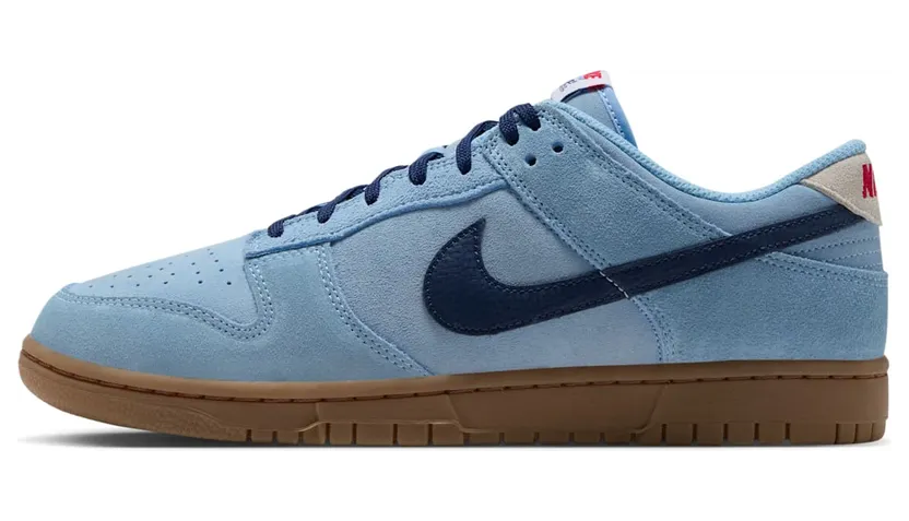 Nike Dunk Low – “Soft Blue / Summit White / University Red / Midnight Navy” (IV6349-401)