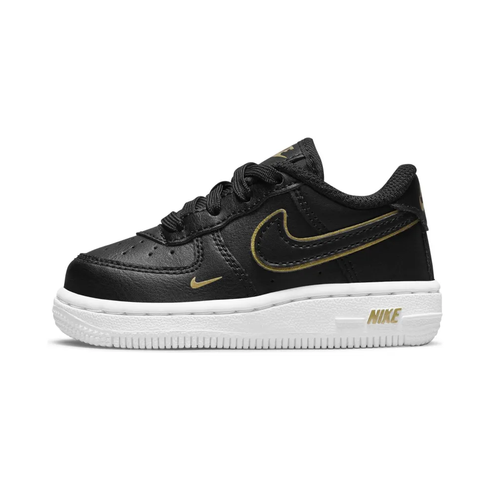 Nike Force 1 LV8 “Black / Metallic Gold / White” (DM3387-001)