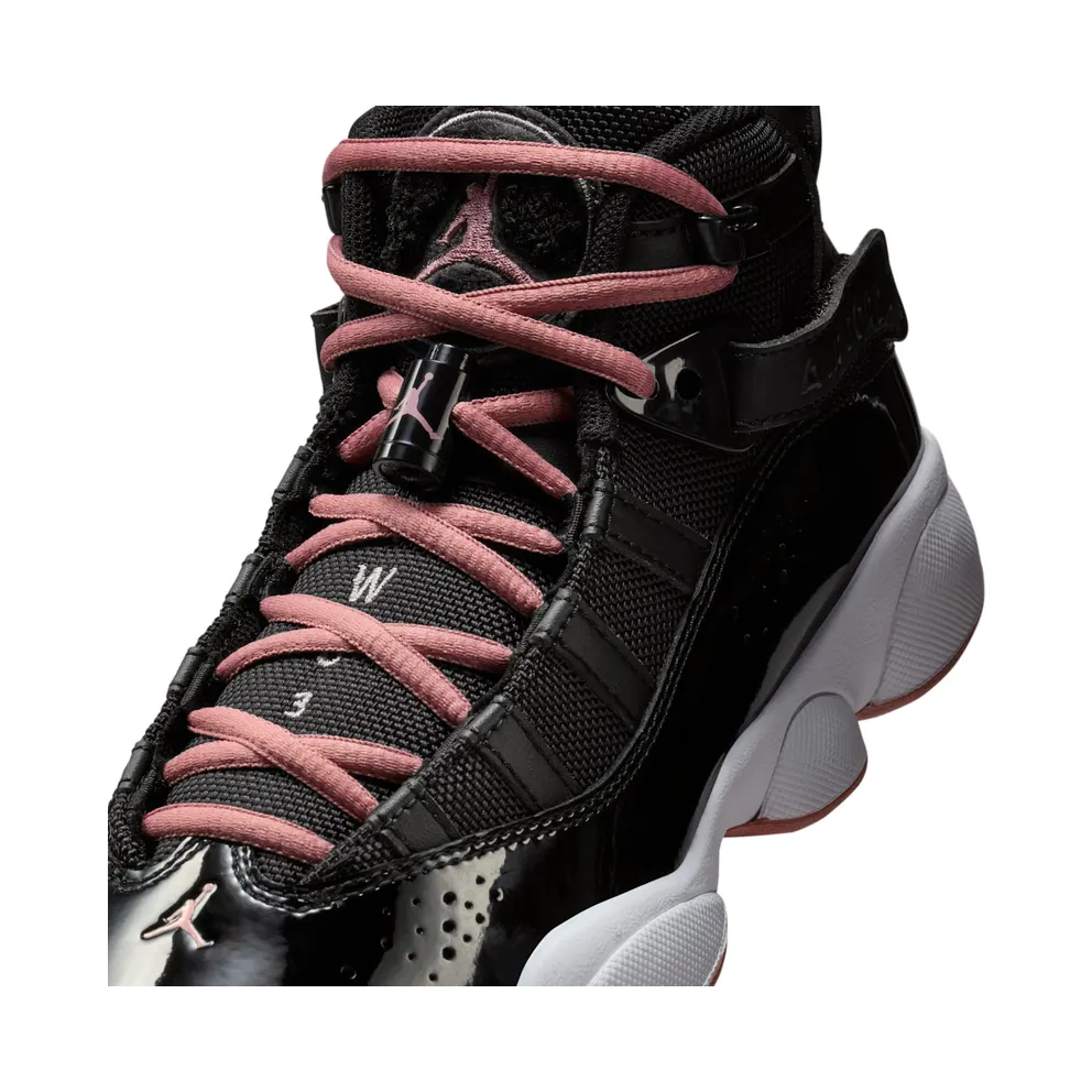 Jordan 6 Rings Black White Anthracite Rust Pink (323419-068)