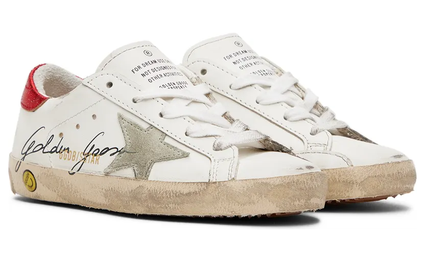 Golden Goose Kids White Super-Star Sneakers (GYF00101.F003315.11222) (4)