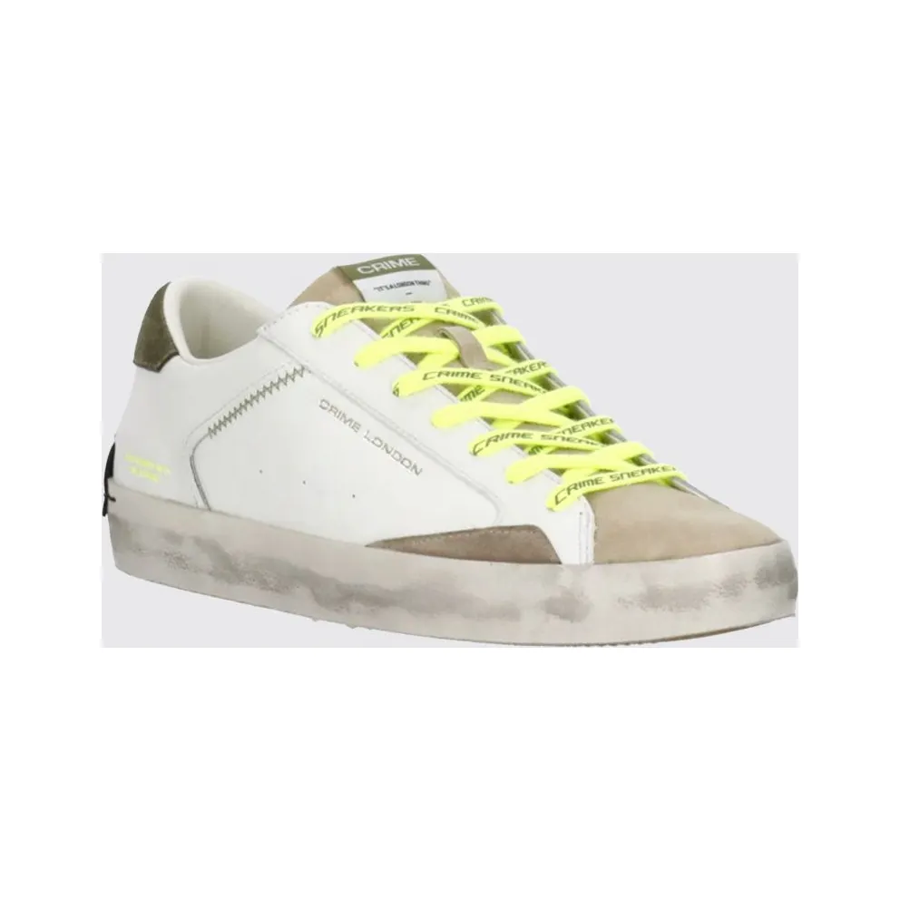 Crime Distressed Leather Ivory (19001PP810)