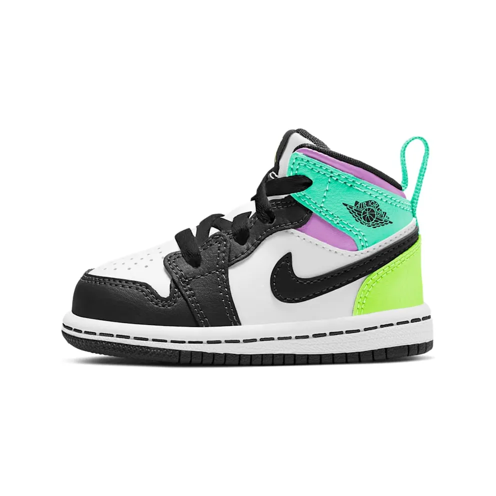 Air Jordan 1 Mid Pastel Black Toe (TD) (640735-175)