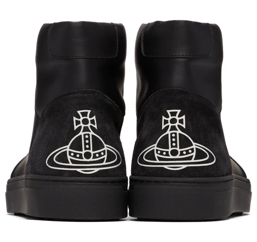 Vivienne Westwood Grey Apollo High-Top Sneakers (75010003M-L0005-) (4)