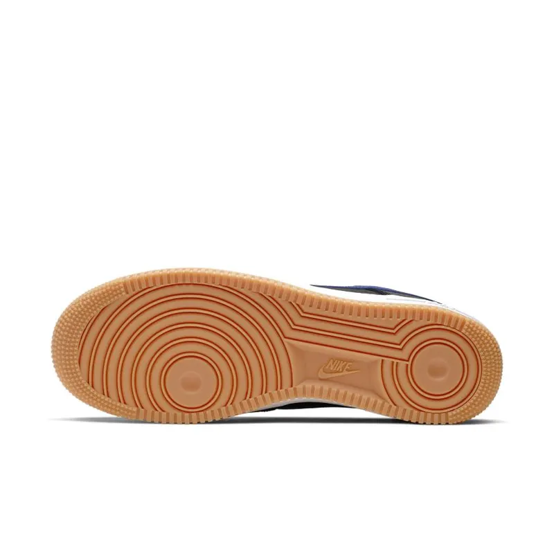 Nike Air Force 1 Low Black Royal Gum Black/White-Gum Medium Brown-Game Royal (CI0057-001)