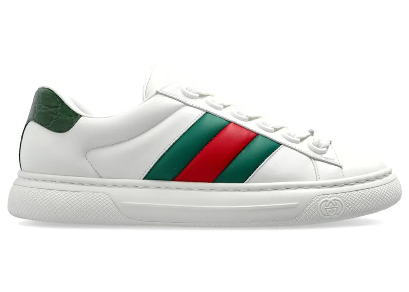 Gucci Ace Web Strap White Green Red (791394 AADMG 9053)