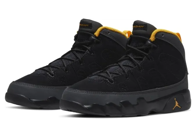 Jordan 9 Retro Dark Charcoal University Gold (PS) (401811-070)