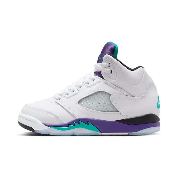 Air Jordan 5 Retro PS “White / Grape Ice / Black / New Emerald” (HQ7979-100)