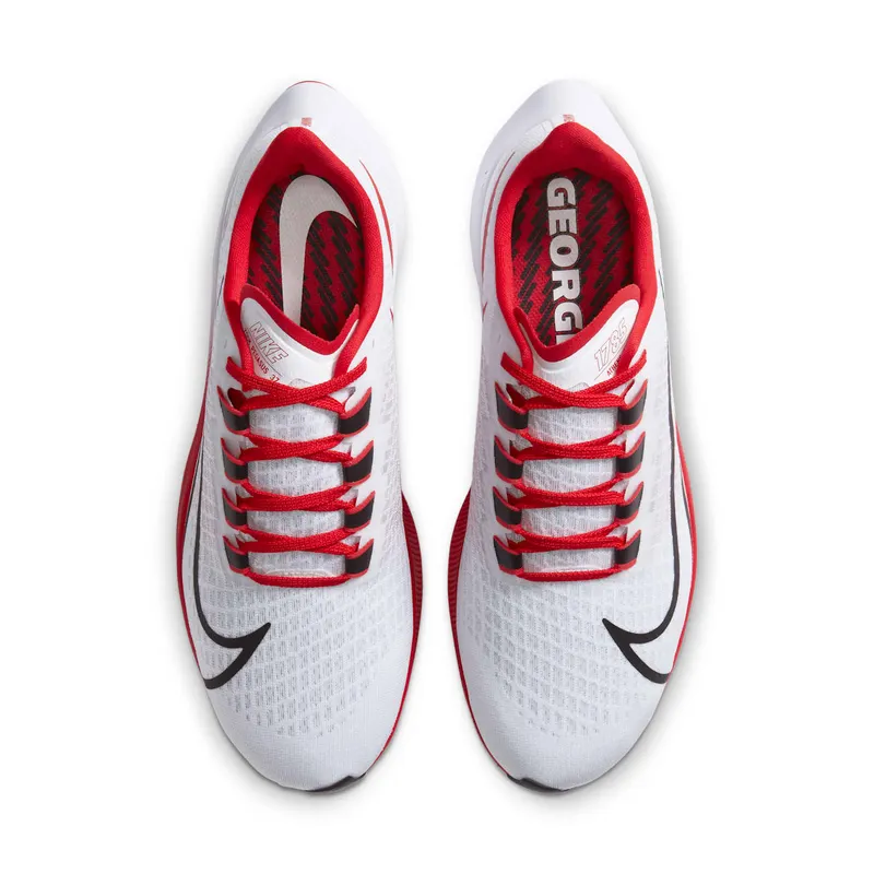 Nike Air Zoom Pegasus 37 Georgia White/Pure Platinum-University Red-Black (CZ5381-100)