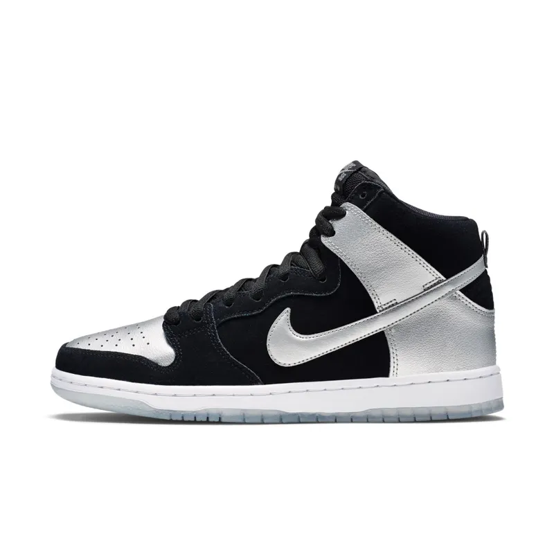 Nike Dunk SB High Tin Man Black/Metallic Silver-Black (305050-023)