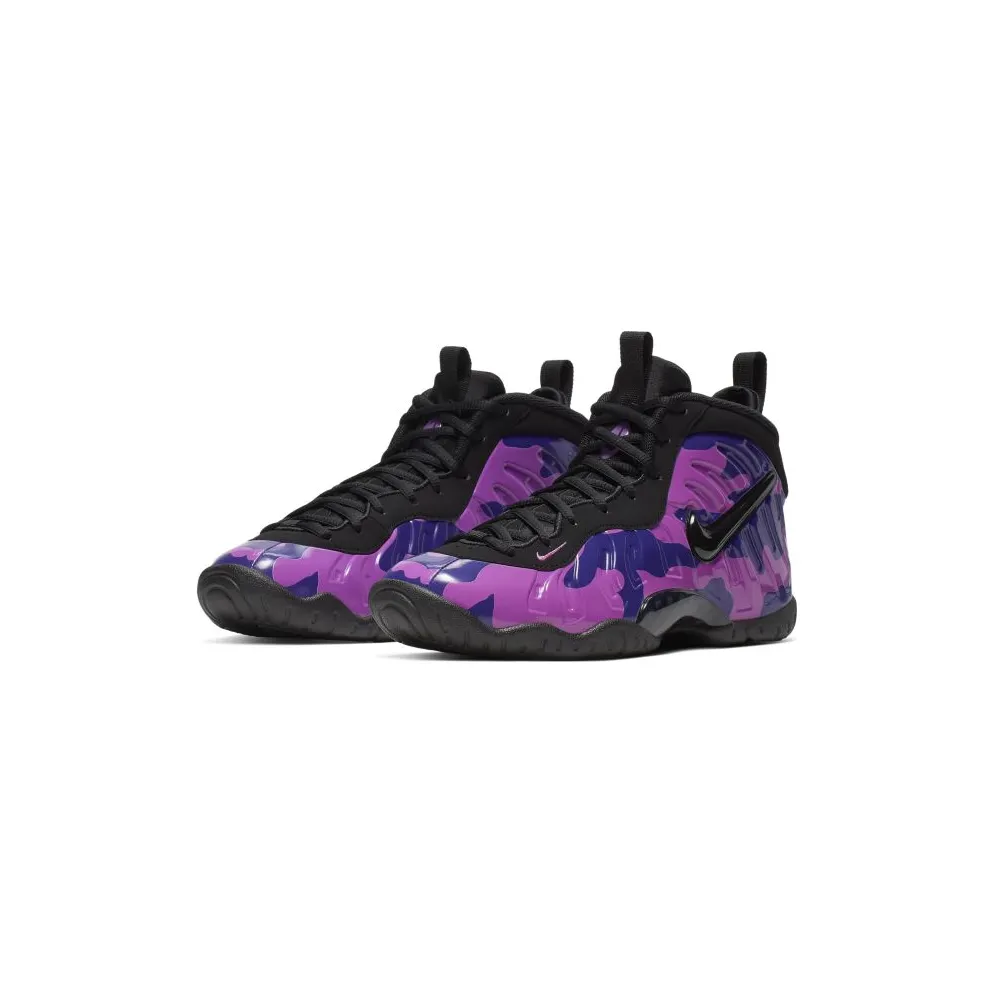 Nike Air Little Posite Pro Purple Camo (GS) Black/Court Purple-Hyper Violet (644792-012)