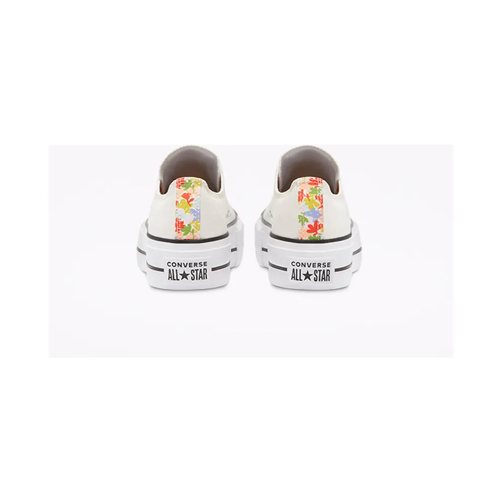Converse Floral Print Platform Chuck Taylor All Star Low Top Egret/White/bright Poppy (570920C)